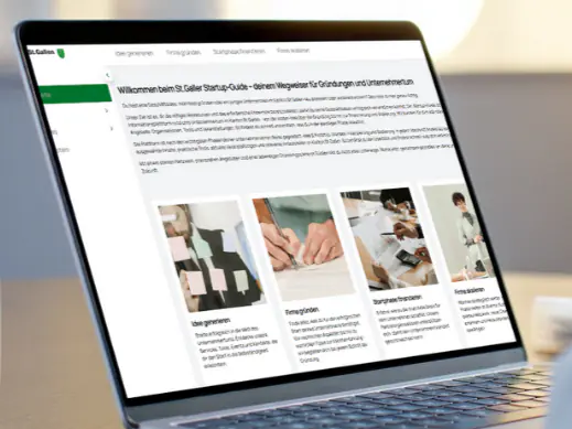 startupguide.sg.ch: Dein Wegweiser für Gründungen und Unternehmertum